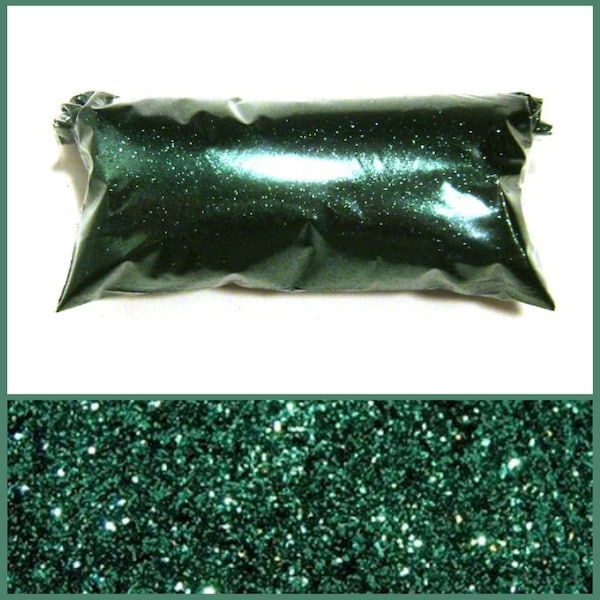 Fine Green Glitter Evergreen Forest - Solvent Resistant Poly Loose Glitter .008" Nail Polish, Body & Face, Slime, Tumbler, Eyeshadow Glitter