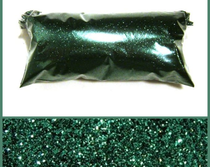 Fine Green Glitter Evergreen Forest - Solvent Resistant Poly Loose Glitter .008" Nail Polish, Body & Face, Slime, Tumbler, Eyeshadow Glitter