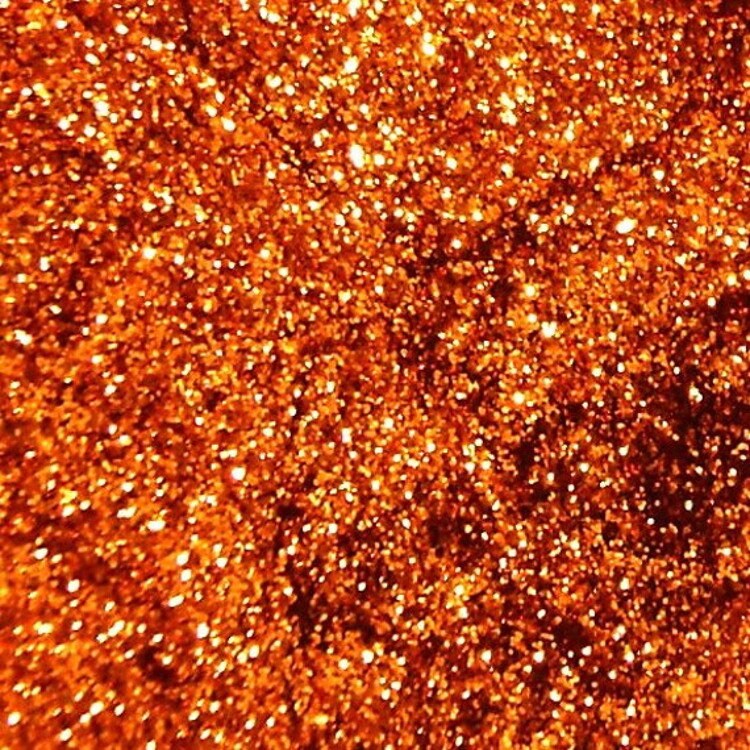 Bright Orange Glitter, Solvent UV Resistant Poly, Very Fine .008