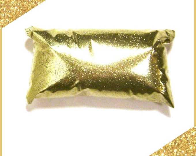 Bright Gold Glitter, .008" Hex Cut, Fine Bulk Glitter - Nail Polish Glitter, Tumblers, Wedding Glitter, Glitter Shoes - 6oz / 177ml Package