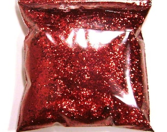 Royal Red Chunky Glitter .025" Solvent Resistant Poly, Bulk Tumbler Glitter, Nail Polish, Resin Jewelry, Epoxy Safe - 11oz / 325ml Package