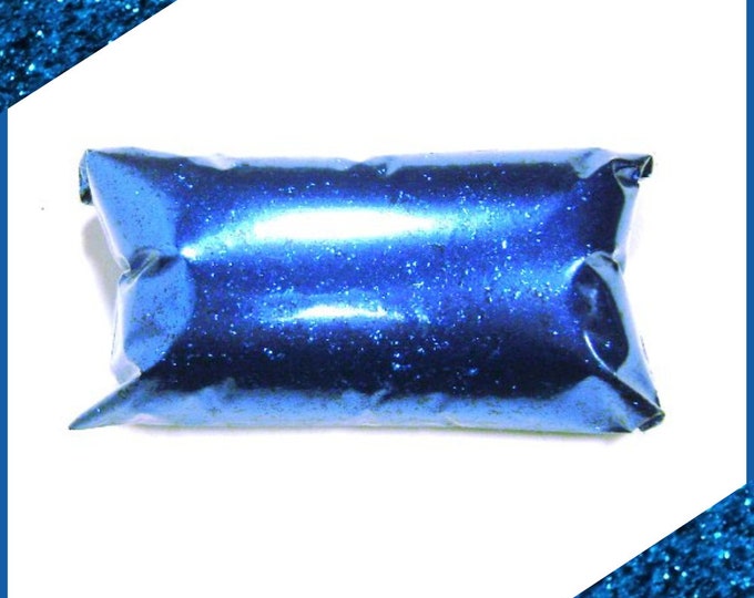 Electric Blue Glitter, Fine .015", Poly Solvent Resistant Glitter, Bulk Tumbler Glitter, Nail Polish, Lip Gloss, Fabric, 6oz / 177ml Package