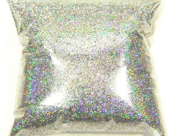 Silver Jewels Holographic Glitter, Solvent Resistant Polyester .015" Holo, Nail Polish, Makeup, Tumbler, Yeti, Resin Art 9oz / 266ml Package