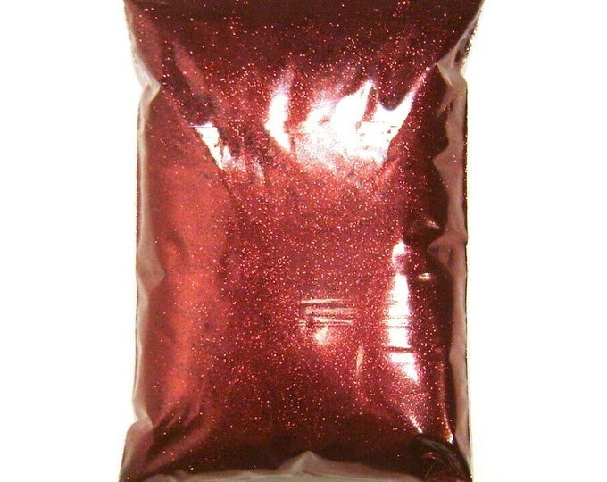 Rich McIntosh Red Glitter - Solvent & UV Resistant Polyester, Very Fine .008" Cut, Epoxy Safe Professional Bulk Glitter, 1 lb / 454g Package