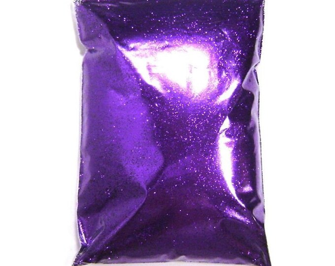 Bright Purple Glitter Solvent Resistant Polyester  .004", .008", .015" or .025" Extra Fine to Chunky, Pro Bulk Glitter, 1 lb / 454g Package