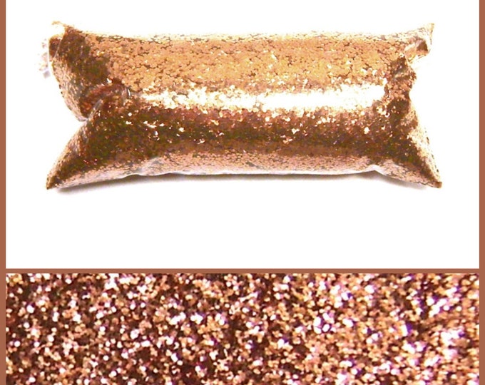 Polished Copper Glitter, Solvent Resistant Polyester .025" Cut, Chunky Poly Glitter Nail Polish, Eyeshadow, Tumblers, Bulk Metallic Glitter