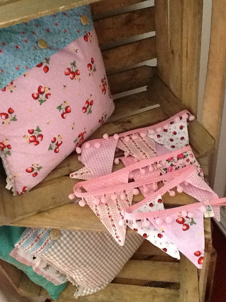 Pretty Pink Bunting Baby Girl Bunting Nursery Chintzy Etsy UK