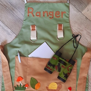 Childrens Role Play, Ranger, Park Ranger, Apron, Dressing Up, Role Play, Dressing up outfit, Kids Imagination,