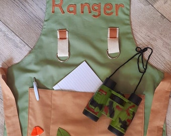 Childrens Role Play, Ranger, Park Ranger, Apron, Dressing Up, Role Play, Dressing up outfit, Kids Imagination,
