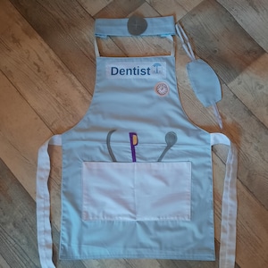 Childrens Role Play,  Dentist dressing up apron for kids ,Dressing Up, Role Play, Dressing up outfit, Kids Imagination,