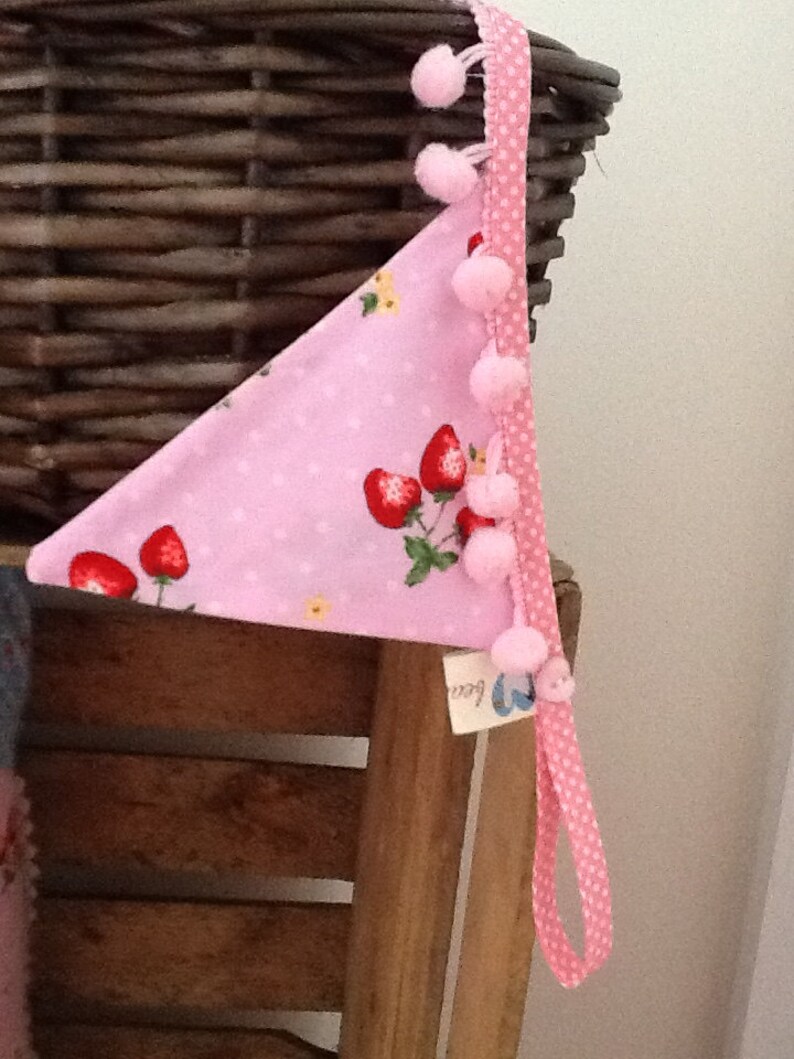 Pretty Pink Bunting Baby Girl Bunting Nursery Chintzy Etsy UK