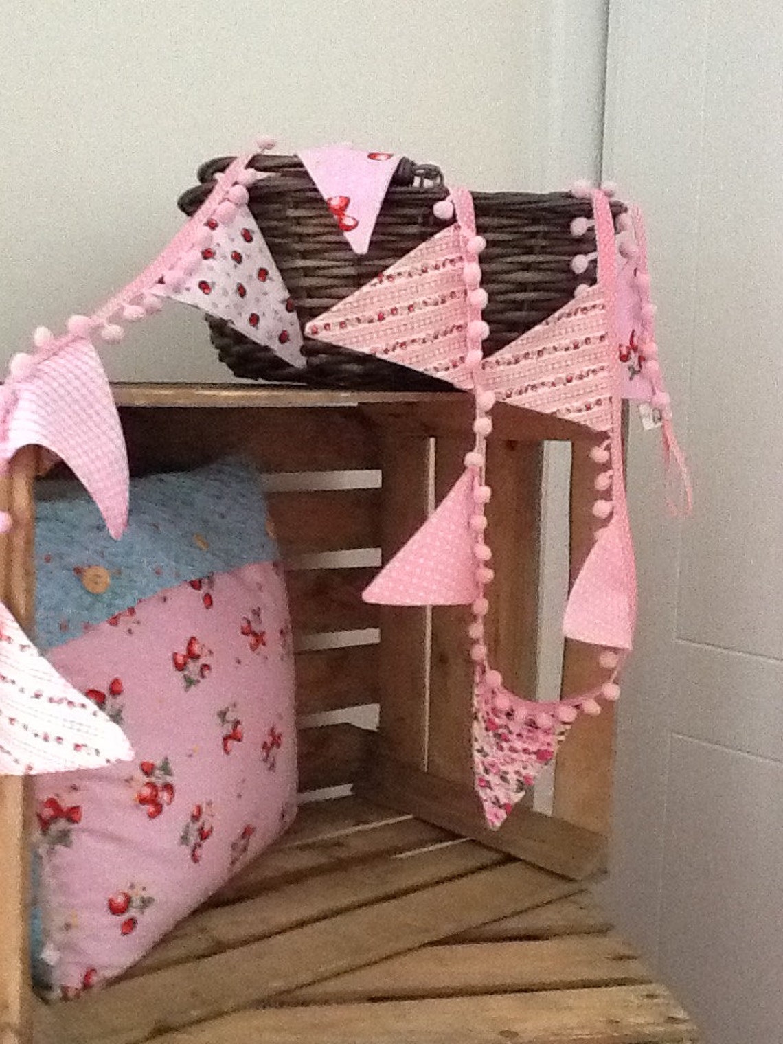 Pretty Pink Bunting Baby Girl Bunting Nursery Chintzy Etsy UK