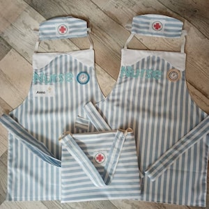 Childrens Role Play, Nurses dressing up apron for kids , Dressing Up,Role Play, Dressing up outfit, Kids Imagination,