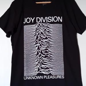 Joy Division T-shirt Svart Vit Officiellt Licensierad Unisex Vuxenstorlekar