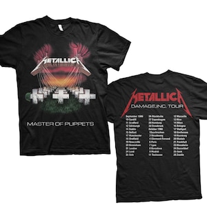 Metallica Master of Puppets Tour &#39;86 T-Shirt - Officially Licensed