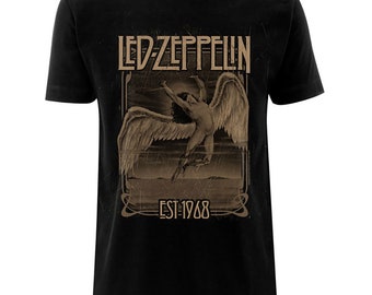 Led Zeppelin Falling Faded Design T Shirt A Rock Off Officially Licensed Product Unisex Adult Sizes