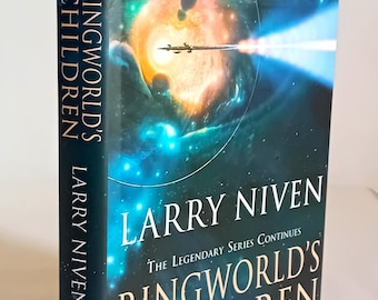 Larry Niven, Los hijos del mundo anillo, primera edición, tapa dura, 2004, Orbit Books