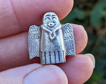Sterling Silver Pocket Angel Worry Stone: Gratitude Gift