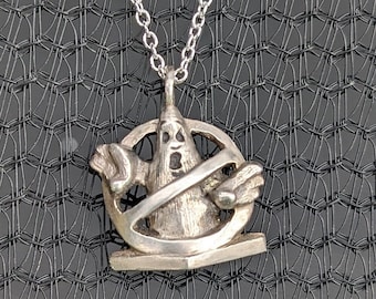 Sterling Silver Conebuster Necklace: Autocross Racing Fan Gift, Ghostbuster