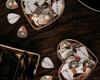 10 x op maat bedrukte gepersonaliseerde plectrums voor gitaristen Herinneringen familiefoto's of promotie voor bedrijven