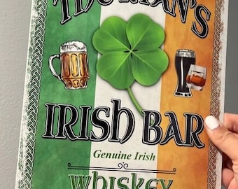 Personalised Irish Bar Sign