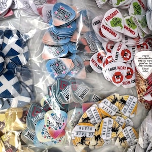 Groothandel 10.000 gepersonaliseerde plectrums Bulk op maat bedrukte plectrums Merchandise voor sieraden Bedels Visitekaartjes Joblot-merchandise