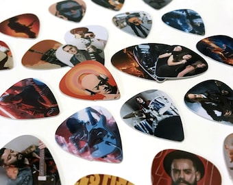Ensemble de 5 médiators personnalisés pour musicien et guitariste, toute image personnalisée