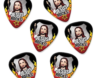 Jesus Rocks Zestaw 5 kostek do gitary