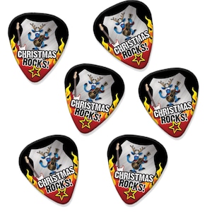 Christmas Rocks Set of 5 Guitar Picks