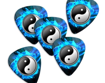 Yin And Yang Guitar Picks Set of 5