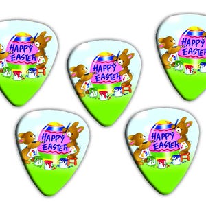Happy Easter Set van 5 plectrums
