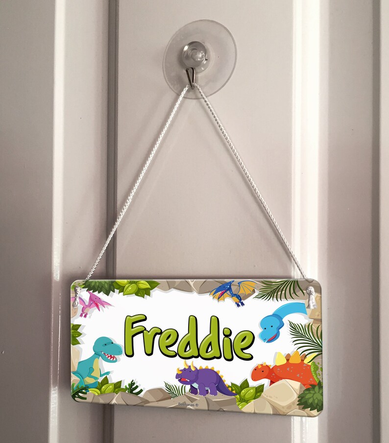 Home Furniture Diy Plaques Signs Happy Dinosaur Border