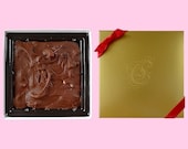 Half Pound Fudge Walnut Fudge in Gold Gift Box Christmas Present Birthday Gift For Her Chocolate Gift For Men Christmas Fudge CatDKnits