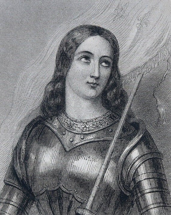 1875 Joan of Arc Patron Saint of France Hundred Etsy