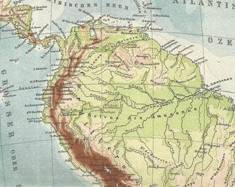 15 South America Relief Map River And Mountain System Etsy 15 South America Relief Map River And Mountain System Etsy