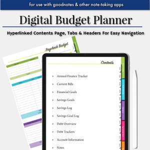 Digital Budget Planner Undated