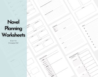 Novel Planner Worksheets