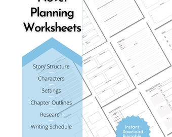 Novel Planner Worksheets