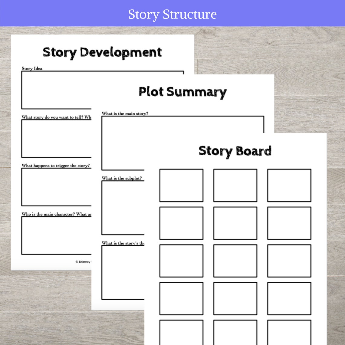 Writing Planner Novel Planner Printable Printable Workbook Etsy