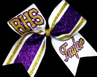 Gold Cheer Bow Etsy