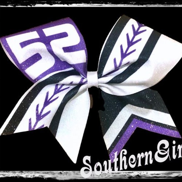 Custom Softball Bow Etsy