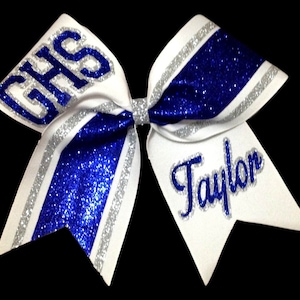 The ULTIMATE  Custom Glitter Monogrammed Cheer Bow