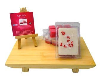 Peppermint Wax Melts | Strong Mint Scented Wax Melts | Holiday Christmas Wax Tarts | Fresh Peppermint Home Fragrance | Handmade Wax Melts