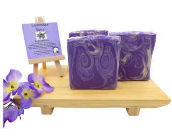 Lavender Soap Bar | Handmade Natural Lavender Soap | Relaxing Aromatherapy Bath Bar  | Luxurious Lavender Bar Soap