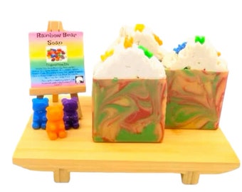 Gummy Rainbow Bear Bar Soap