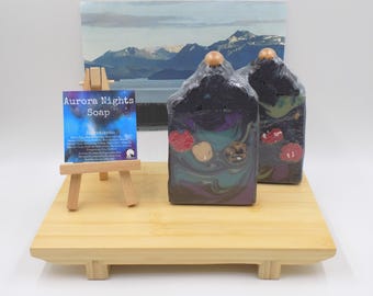 Alaskan Aurora Nights Soap | Northern Lights Bar Soap | Handmade Artisan Soap