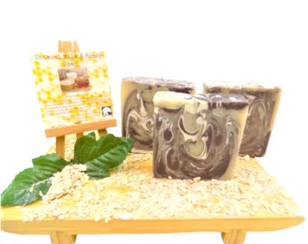 Oatmeal Milk and Honey Soap Bar  | Moisturizing Oatmeal Soap | Sensitive Skin Soap | Honey Oat Soap  | Artisan Skincare