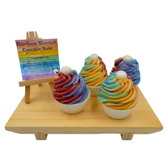 Rainbow Sherbert Cake Soap Rainbow Sherbert Cake Soap