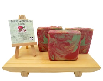 Apple Cinnamon Soap Bar | Autumn Spice Body Soap  | Warm Fall Scented Bar | Moisturizing Artisan Soap  |  Fall Scented Soap