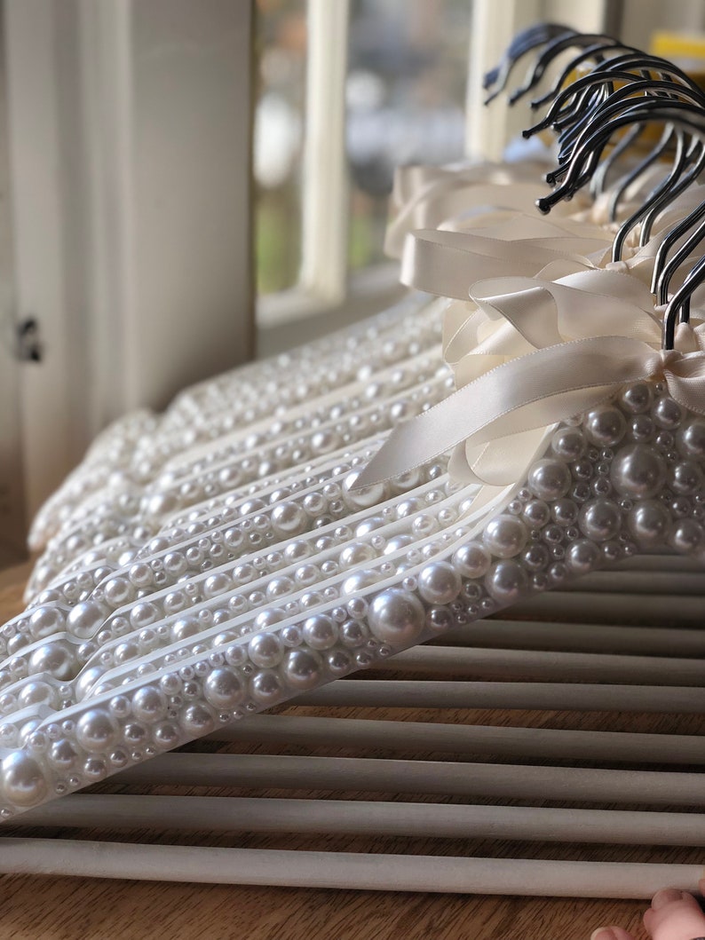 Pearl Wedding Dress Hanger for Bride or Bridal Party / Wedding Etsy